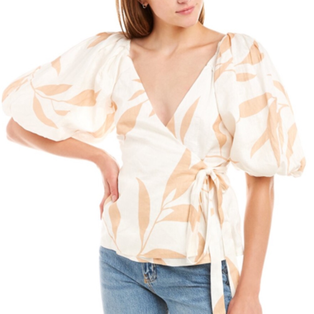 Keepsake Women's Wrap Top ｜ ALPINE TOP Porcelain Vine